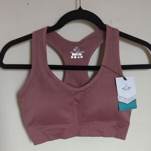 NEW with Tags Heath Yoga High Impact Racerback Sports Bra Pink Women's Size L